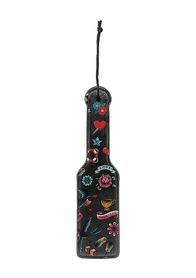 Elegancka PACKA - Printed Paddle - Old School Tattoo Style - Black