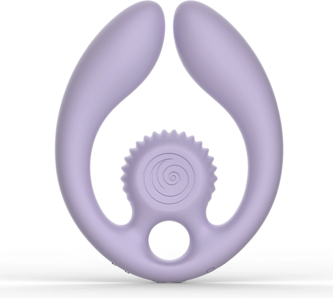 SVibe GIZI Duo, podwójny stymulator dla par, liliowy, pilot bezprzewodowy