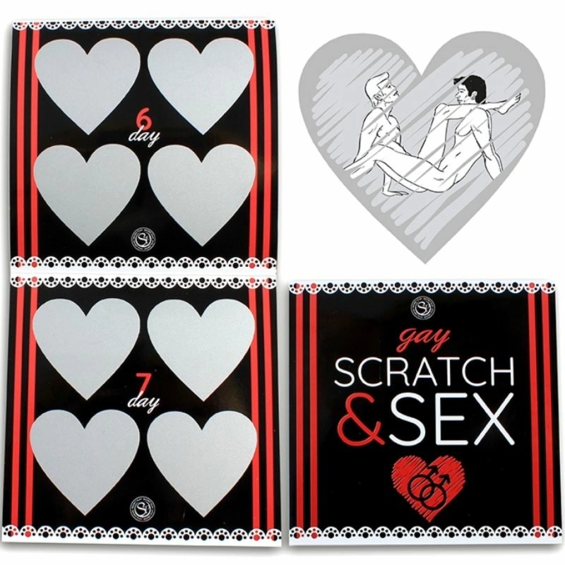 Secret Play Scratch & Fun – Gra dla Par Gejowych, 7 dni, Wielojęzyczna Edycja