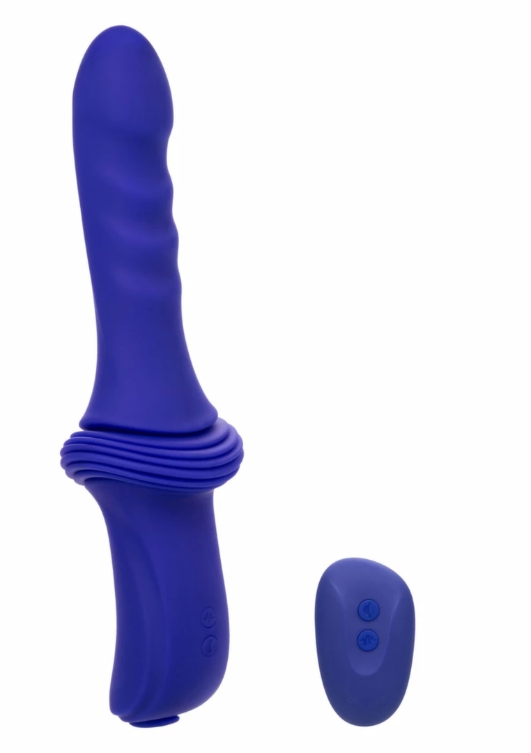 CalExotics Overdrive Ridged Thruster maszyna intymna z pilotem, 10 trybów, 5 poziomów ruchu