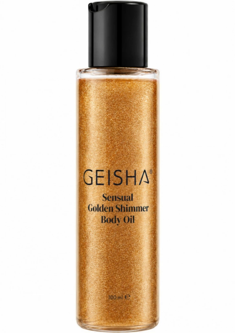GEISHA Golden Shimmer Body Oil 100 ml – rozświetlający olejek do ciała z naturalnymi olejami