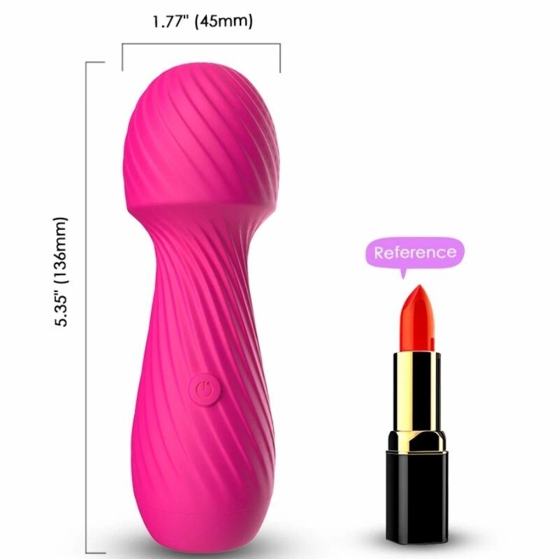 ARMONY masażer i wibrator mini fuksja, 9 trybów, wodoodporny, USB, elastyczna głowka