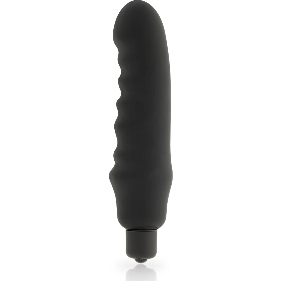 Dolce Vita Genius Black – silikonowy masażer wielofunkcyjny, 7 trybów, 150 mm, wodoodporny