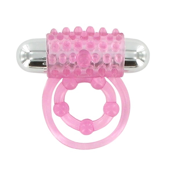 SexShop - Pierścień z wypustkami na członka - Silicone Clit Flicker Dotted - online