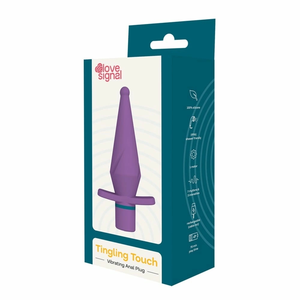 Dreamtoys LOVE SIGNAL TINGLING TOUCH wibrator analny silikonowy 13cm, IPX6