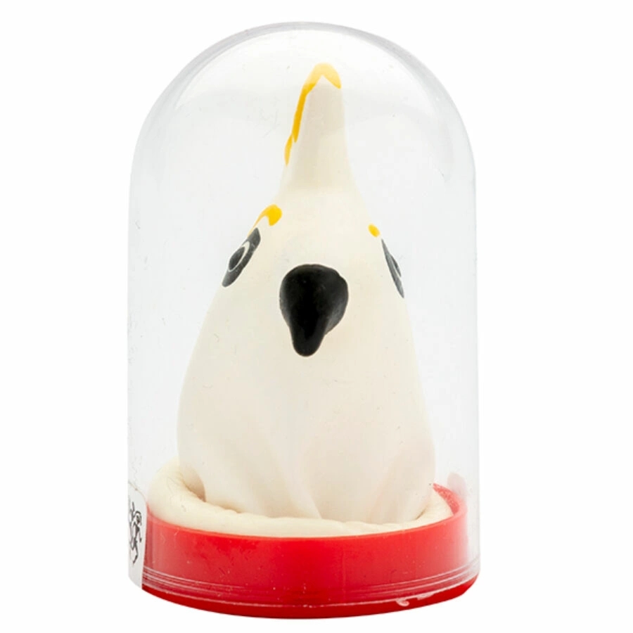 Condomerie Parrot White – Ręcznie Malowane Prezerwatywy Artystyczne, Model Papuga, Lateksowe