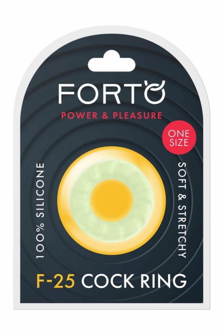 FORTO F-25 Pierścień Intymny 23mm Glow silikonowy, świecący w ciemności, elastyczny