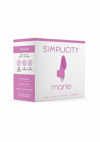 WIBRATOR na palec masażer łechtaczki MARIE - MARIE Finger vibrator - Pink