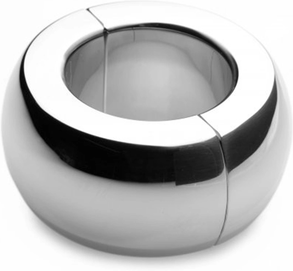XR Brands Magnetic Gear – Stalowy rozciągacz anatomiczny z magnesem, 448 g