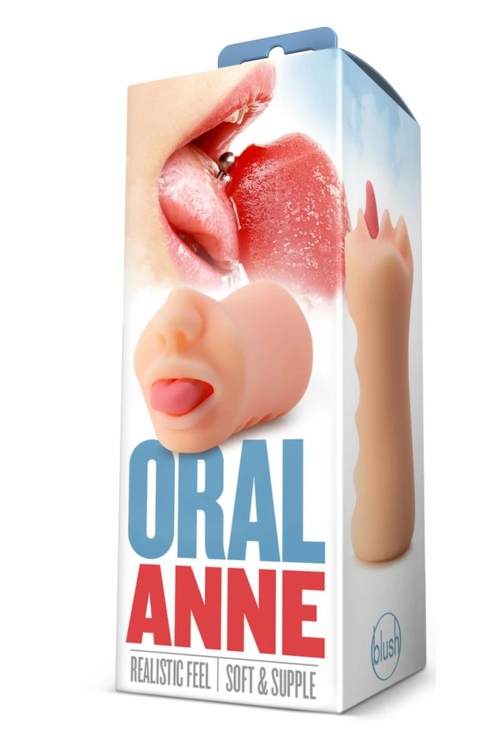 X5 MEN Oral Anne – anatomiczna maszyna intymna TPE 12,7 cm, tekstura 3D, elastyczna