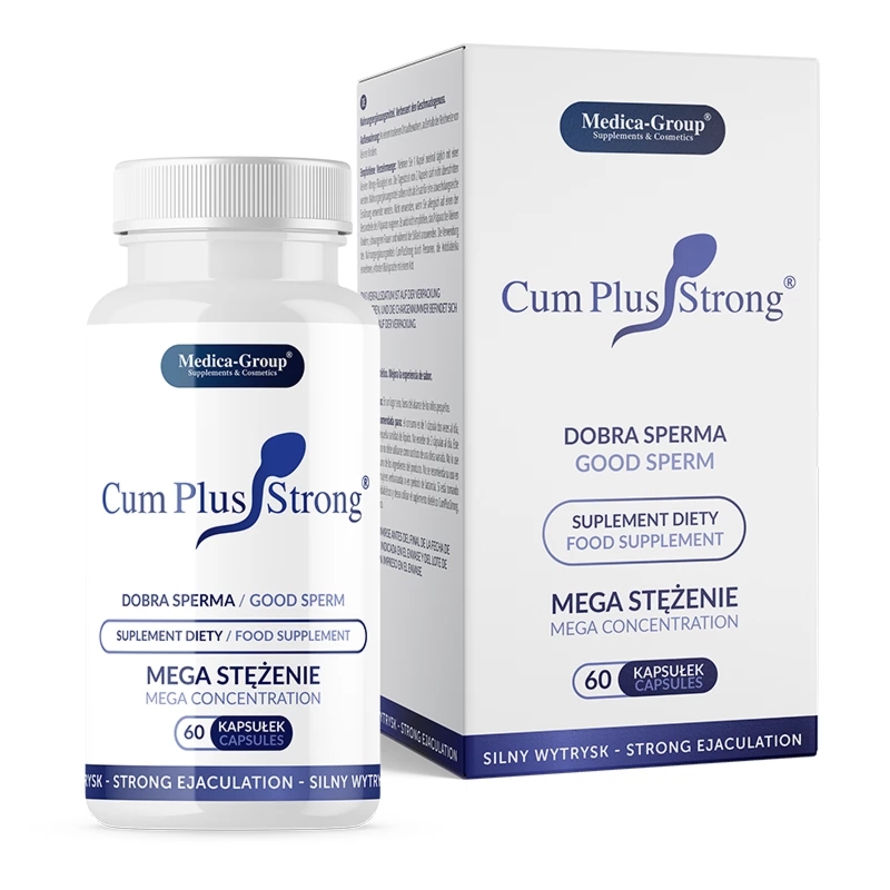 Medica-Group Cum Plus Strong 60 kapsułek – formuła ziołowa dla mężczyzn, maca, sarsaparilla