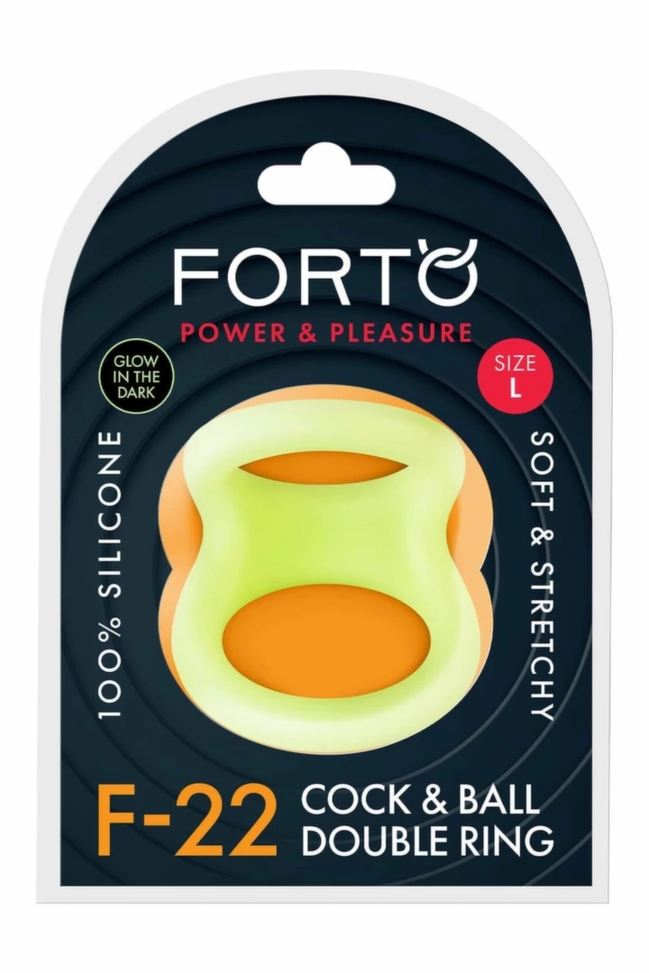 FORTO F-22 D RING Large Glow silikonowy pierścień świecący L, elastyczny