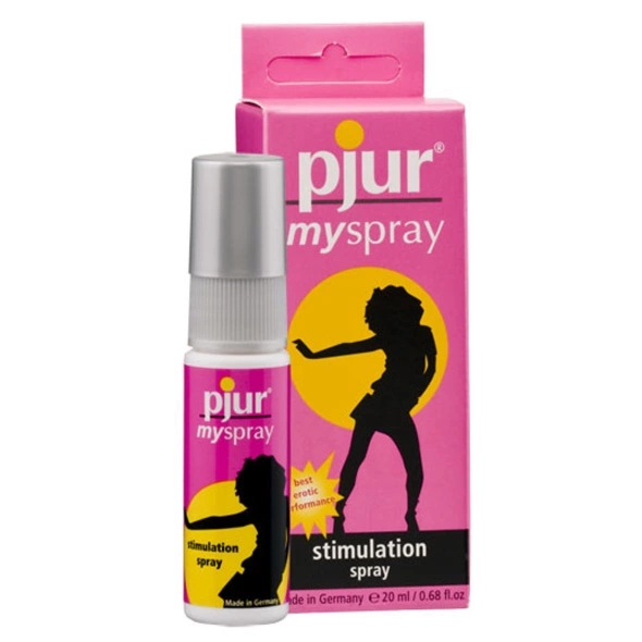Pjur MySpray 20 ml – aktywizujący spray pielęgnacyjny dla kobiet, efekt rozgrzewający