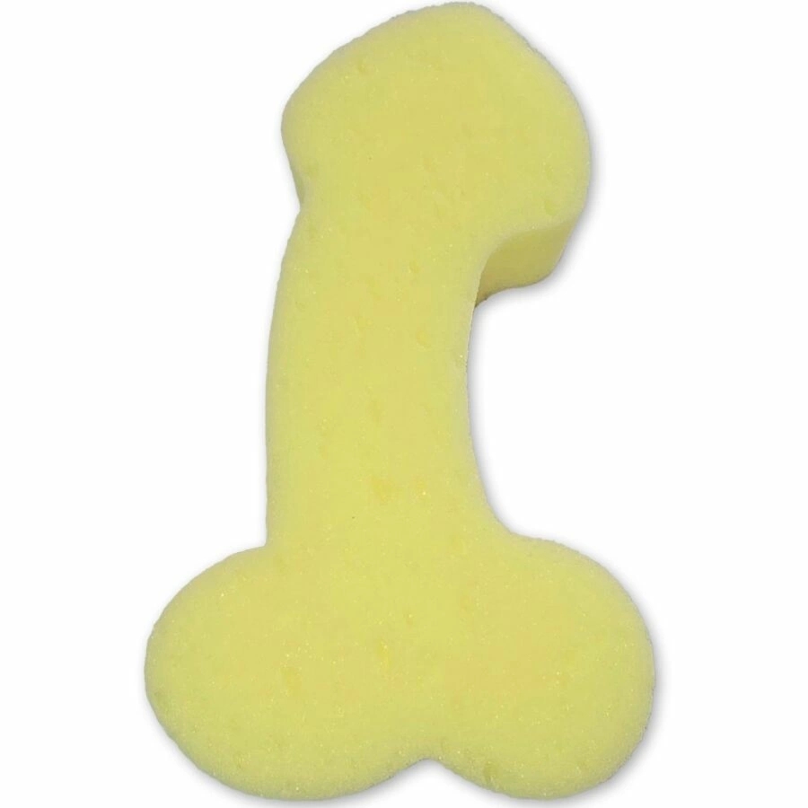 Diverty Sex DIABLO PICANTE Gąbka kąpielowa żołta fantazyjny kształt 17cm