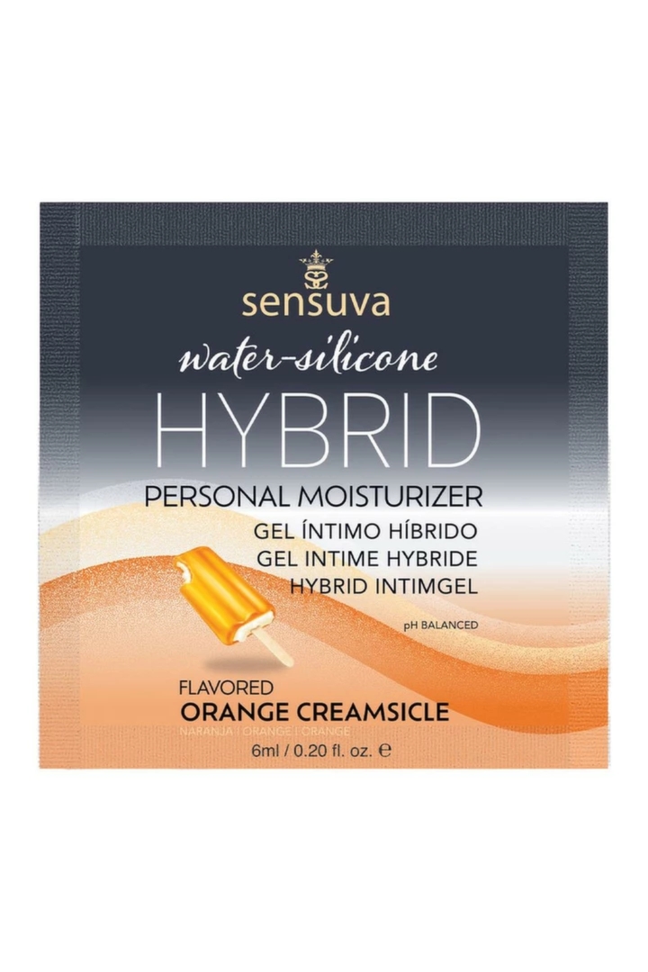 Sensuva Hybrid Personal Moisturizer Orange Creamsicle 6 ml, hybrydowy żel nawilżający, pomarańczowy aromat
