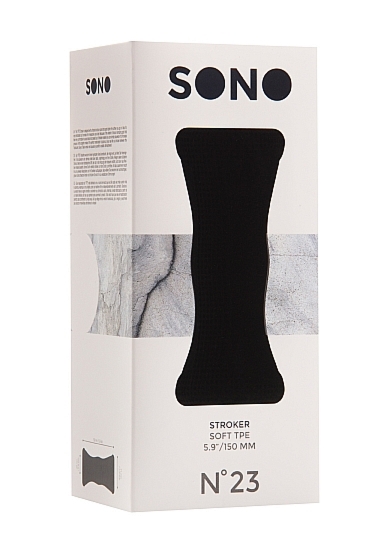 MASTURBATOR prążkowane wypełnienie No.23 - No.23 - Stroker - Black