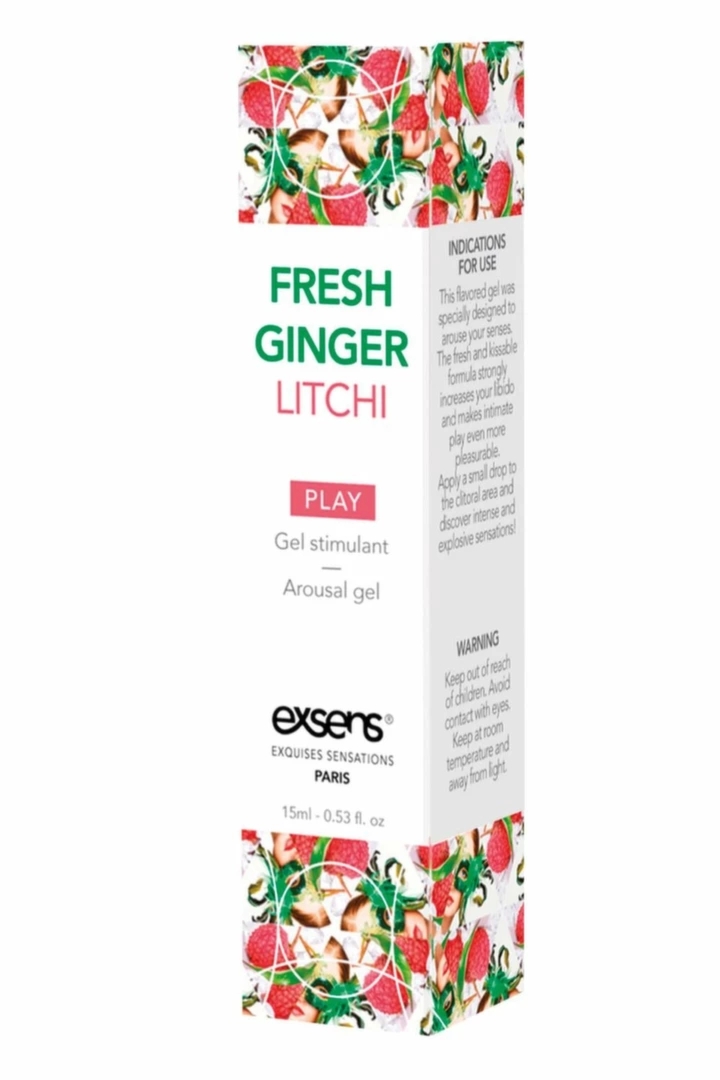 EXSENS Arousal Gel Fresh Ginger Litchi 15ml – żel intymny chłodzący imbir-liczi