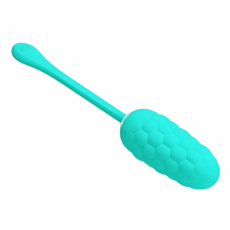 Pretty Love Jajko Wibracyjne Aqua Green – silikonowe, 12 trybów, teksturowane, akumulator USB