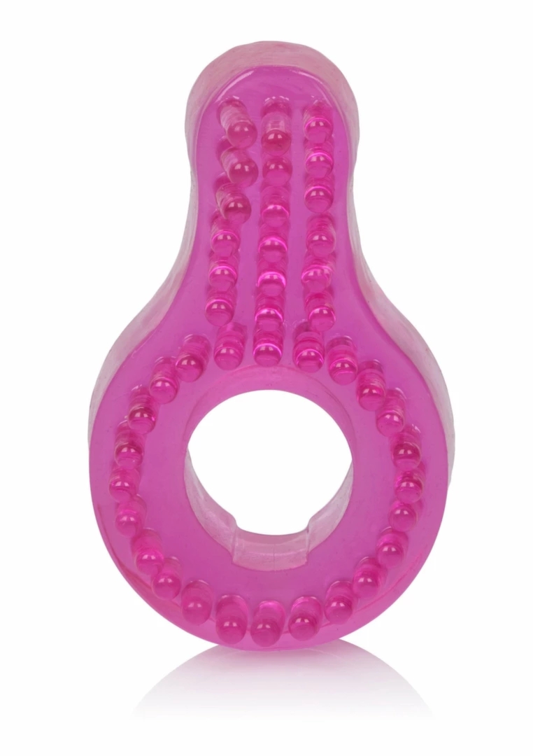 CalExotics Super Stretch Enhancer Ring – elastyczny pierścień TPR z wypustkami, przezroczysty