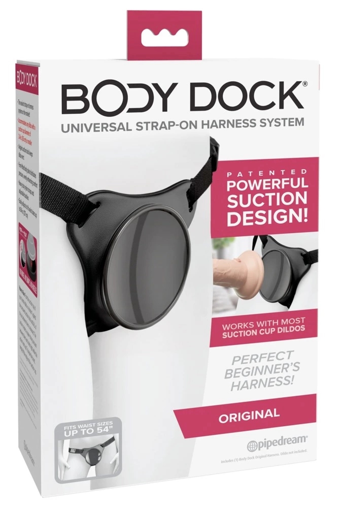 Pipedream Body Dock Original Harness – Regulowana uprząż z uniwersalnym systemem dokującym 8,6 cm