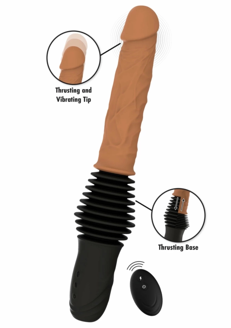 HIDDEN DESIRE INFERNO Double Thrusting – silikonowy model z pilotem, ruch posuwisty