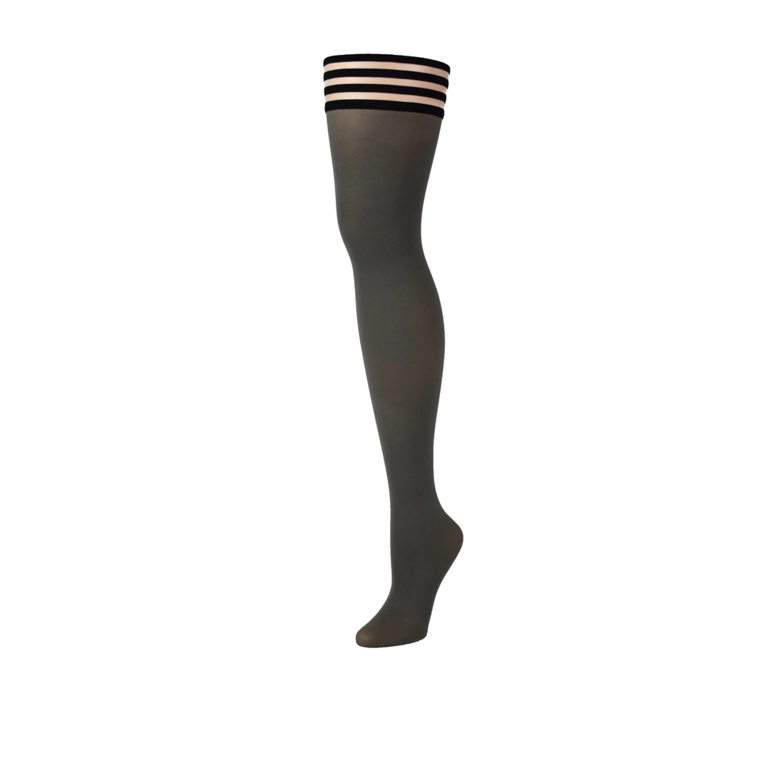 Kix'ies Sierra B Pończochy do uda Golf Collection, wzór argyle, system antypoślizgowy Petite/Plus