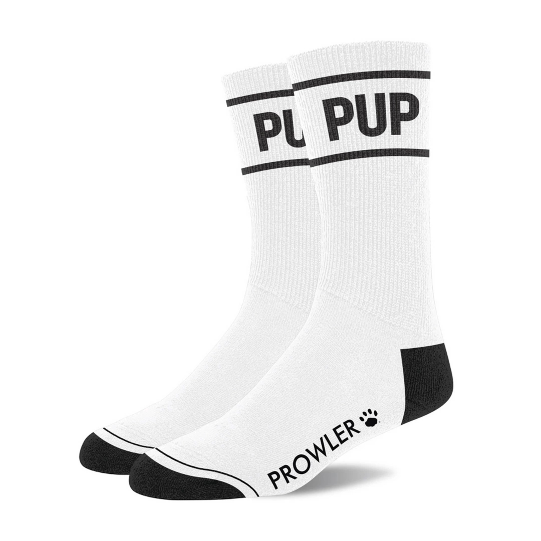 Prowler RED skarpety czarno-białe z motywem jaskółki, unisex, anatomiczny krój