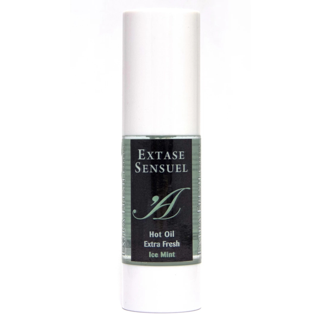 Extase Sensuel Hot Oil 30ml – rozgrzewający olejek do masażu mięta i eukaliptus z dyspenserem