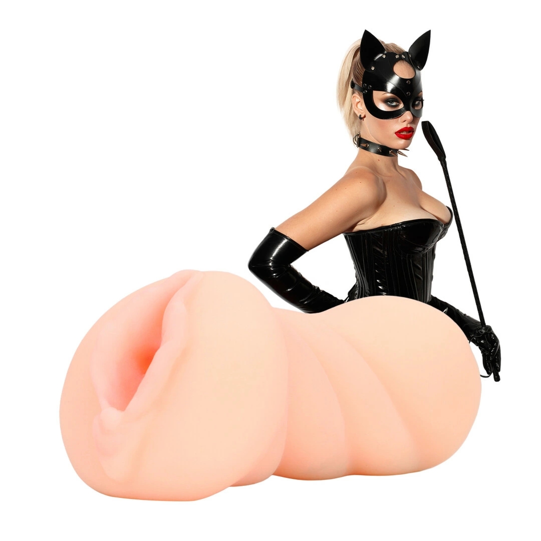 Mistress Pussy Sleeve Flesh – anatomiczna maszyna intymna TPR, wodoodporna, naturalny kolor
