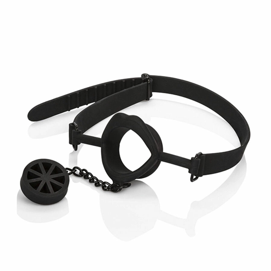 CalExotics Scandal Gag z silikonową zatyczką, czarny, 61 cm – anatomiczny model