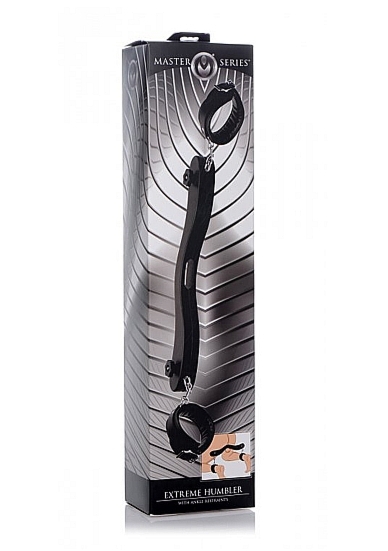 Dyby-Kajdanki na kostki z ogranicznikiem ruchu Extreme Humbler Pokorna Uległość AF218 - Extreme Humbler with Ankle Restraints