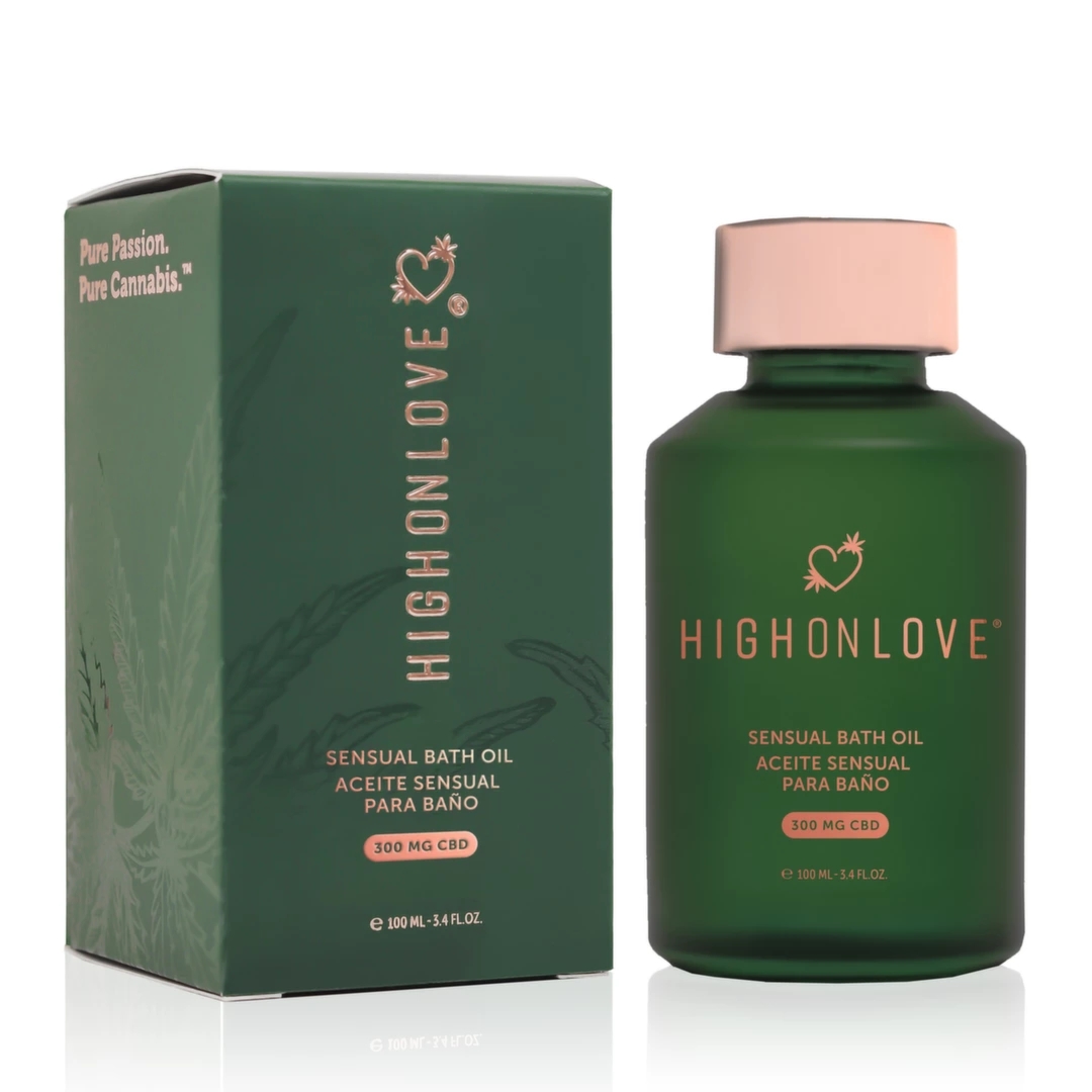 HighOnLove CBD Bath & Body Oil 100ml – luksusowy olejek do kąpieli i ciała, 300 mg CBD, naturalne olejki