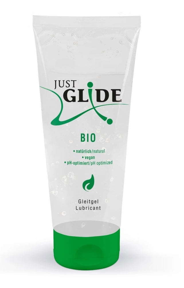 Just Glide Bio Żel nawilżający wodny 200ml – ekologiczny, bezzapachowy, Green-PE