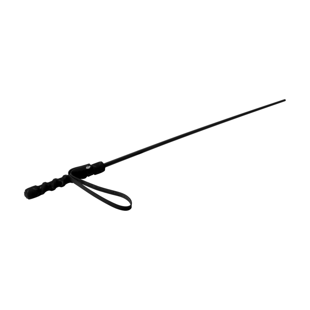 XR Brands Szpicruta Intense Impact 62cm, czarna, uchwyt gumowy, skórzana pętla