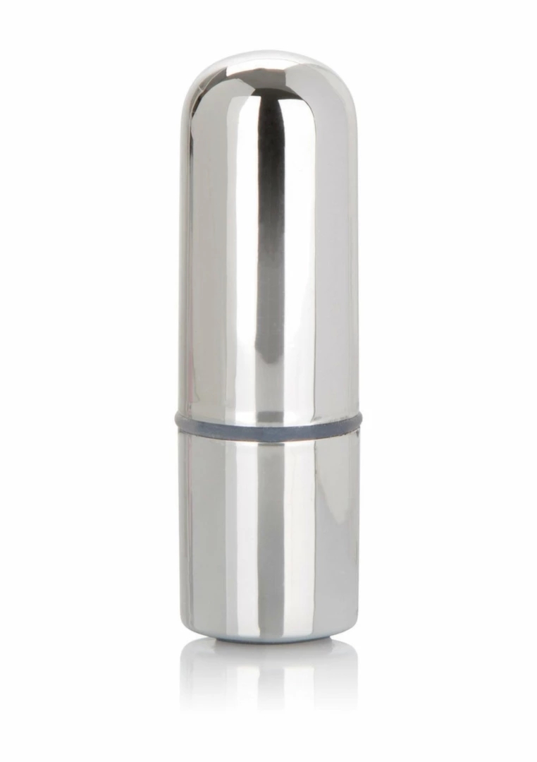 CalExotics Rechargeable Mini Bullet – kompaktowy wibrator 3-stopniowy, USB, srebrny, cichy