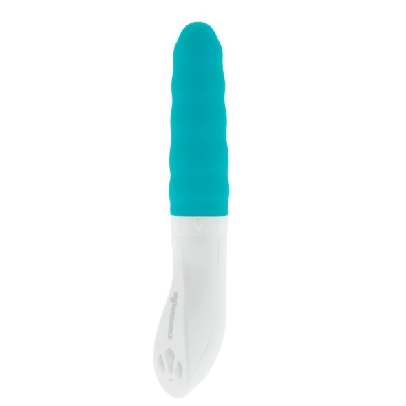 SexShop - Wibrator z systemem automatycznego nawilżania - Cascade Wave Vibrator niebieski - online