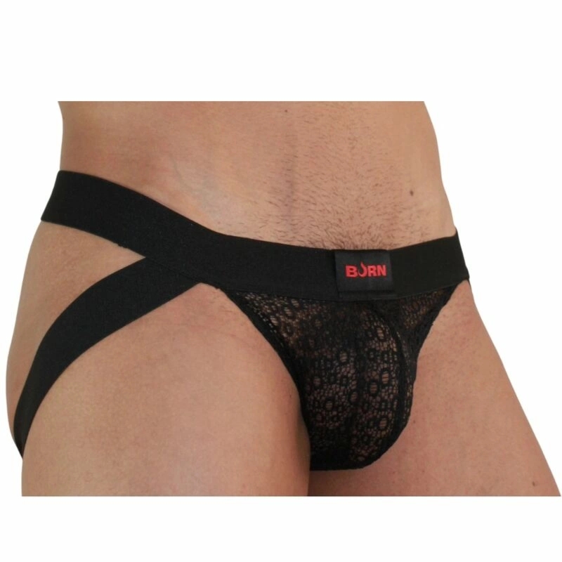 BURN Jock Lingerie 005 Czarna S – anatomiczny pas biodrowy premium, nowoczesny design