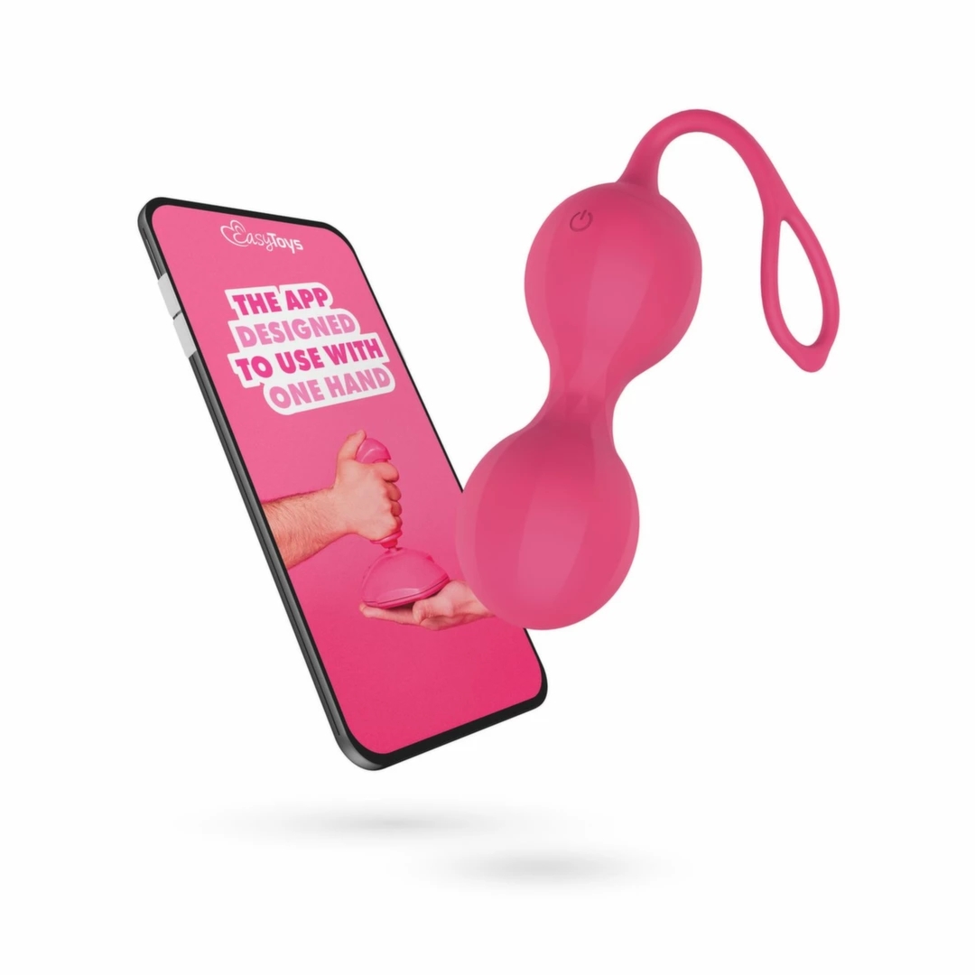 EasyConnect Stella – kulki do ćwiczeń mięśni dna miednicy z wibracjami, sterowanie aplikacją, silikon medyczny