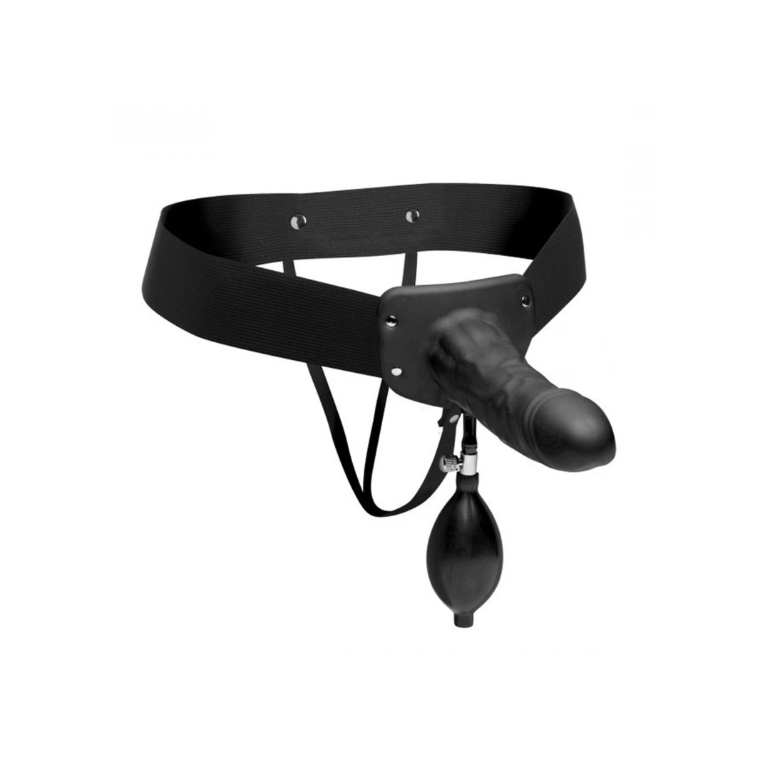 XR Brands – nadmuchiwany model na pasku, silikonowy, regulowany pas i anatomiczna forma