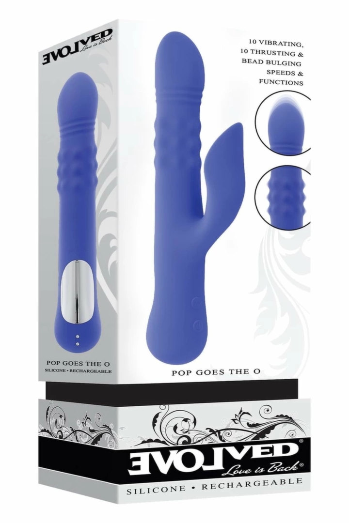 EVOLVED POP GOES THE O wielofunkcyjny model z 3 silnikami, ruch posuwisty, wodoodporny