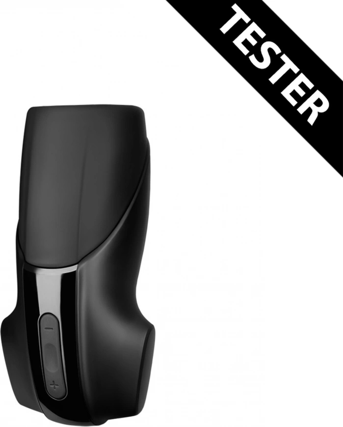 Satisfyer Men Vibration Black Tester – Model z 2 Silnikami, Struktura Falista, Czarny