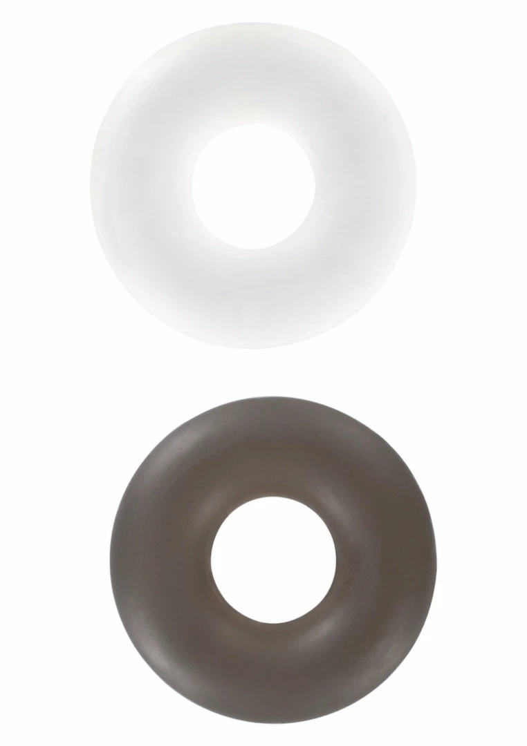ToyJoy Stud Rings zestaw 2 elastycznych pierścieni silikonowych, czarne, wodoodporne