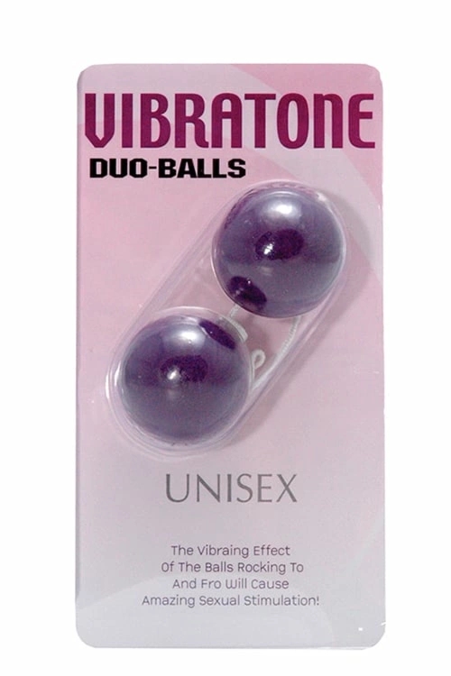 Vibratone Duo Balls Purple – kulki wibrujące anatomiczne, fioletowe, ergonomiczne