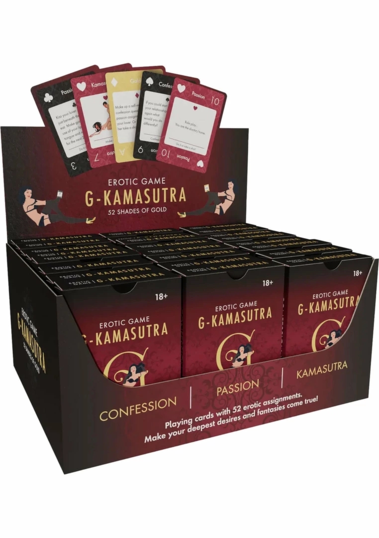 G Kamasutra karty inspirujące dla par 24 sztuki ENG/FR/DE – wielojęzyczny zestaw