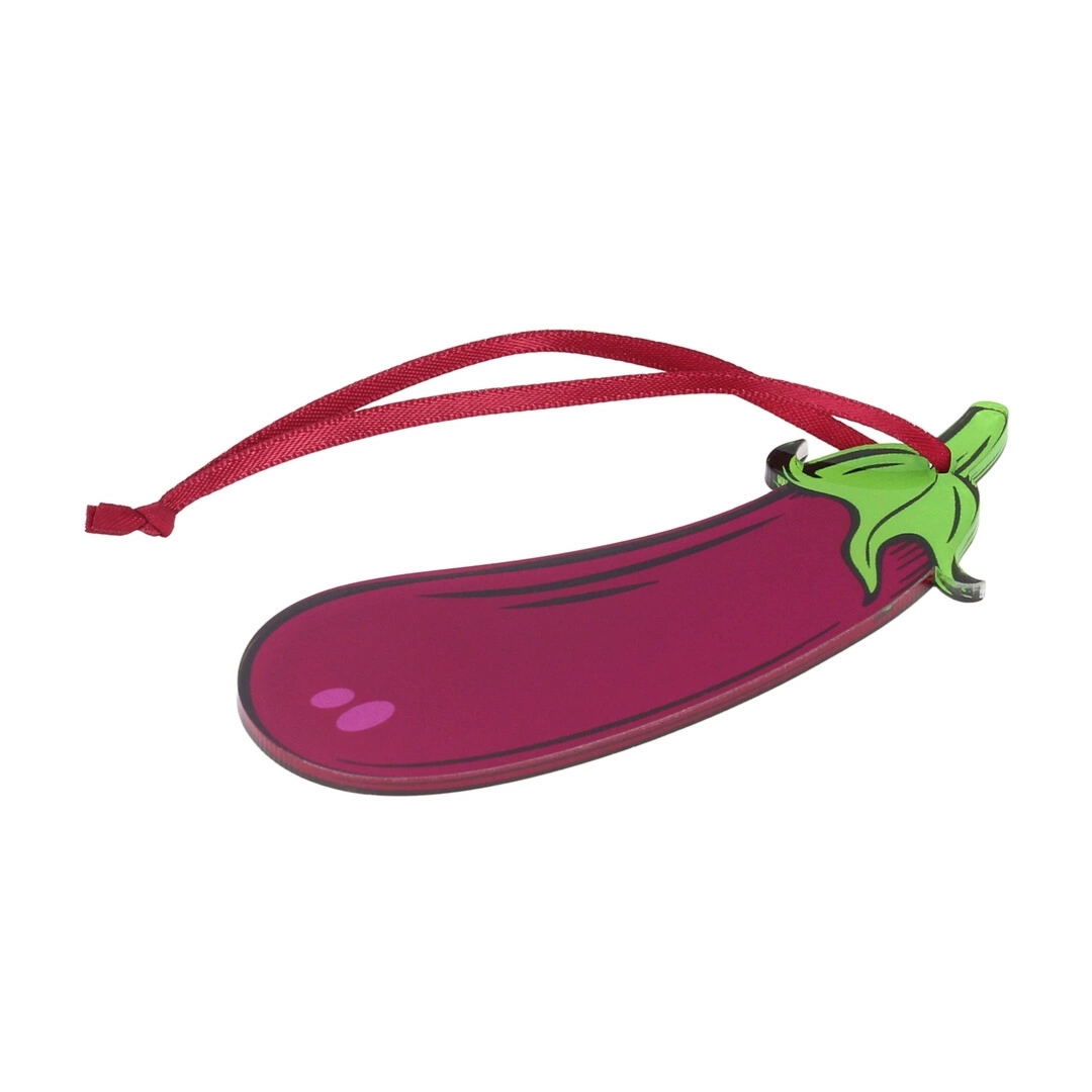 Shots Festive Ornament Aubergine – designerska ozdoba świąteczna, bakłażanowy kolor