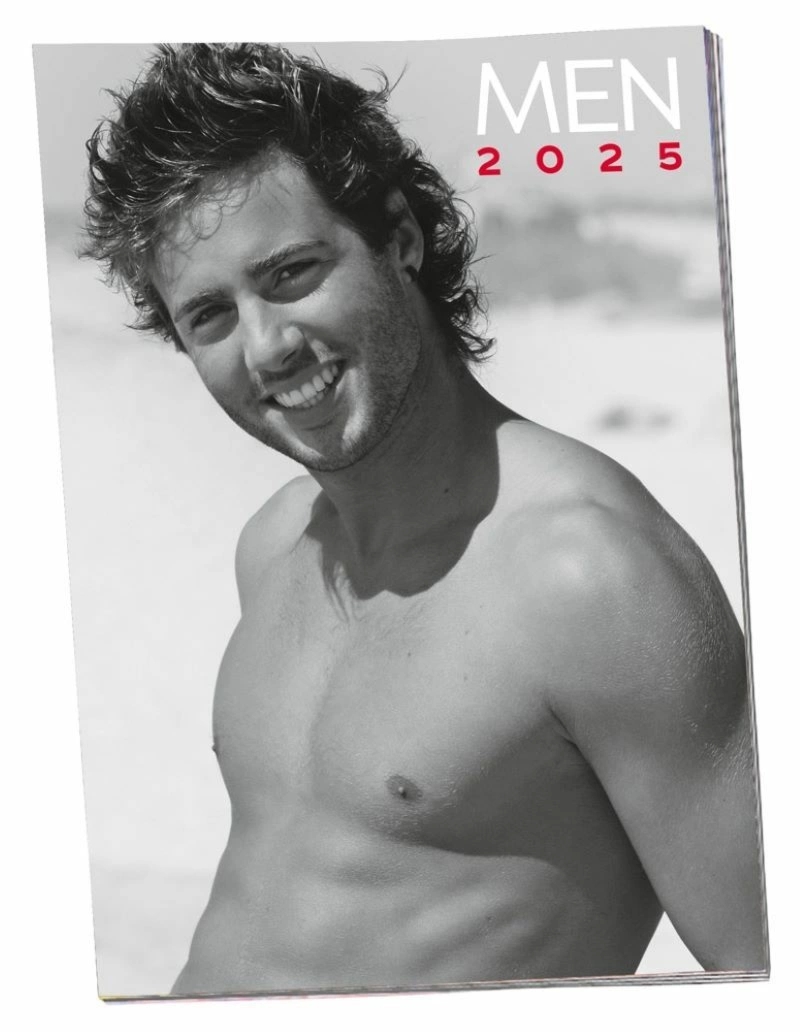 Pin-up Calendar Men 2025 – Kalendarz ścienny A3, kolorowy, artystyczny, 12 zdjęć