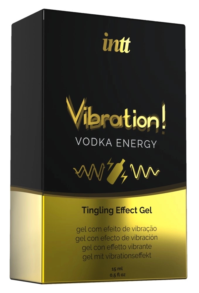 INTT Vibration Vodka Energetyk 15ml – żel intymny do masażu z efektem mrowienia i słodkim aromatem