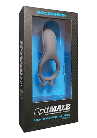 PIERŚCIEŃ Z WIBRACJAMI NA PENISA- Szary 0690-31-BX - Rechargeable Vibrating C-Ring - Grey