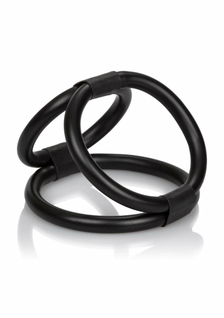 CalExotics Quick Release Cage – system regulowanych pierścieni 3w1, triple-helix, czarny