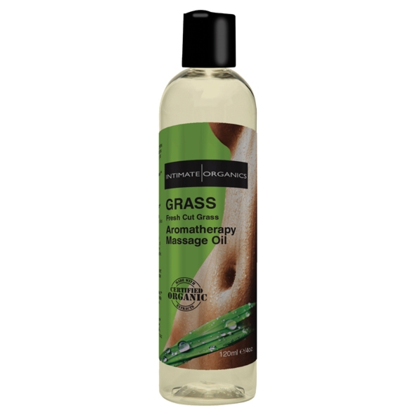 SexShop - Olejek do masażu organiczny - Intimate Organics Grass Massage Oil 120 ml